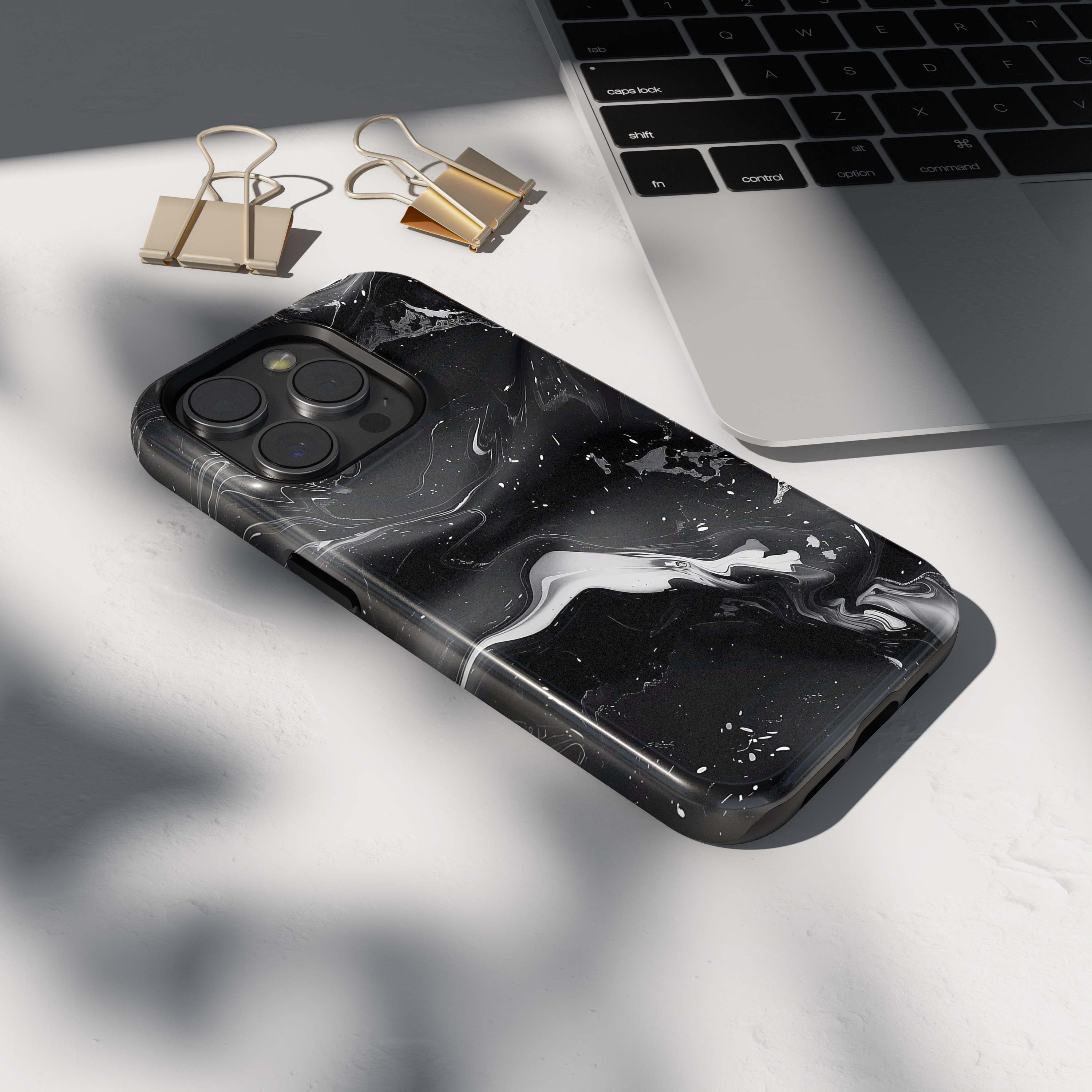 Husa iPhone - BLACK MARBLE