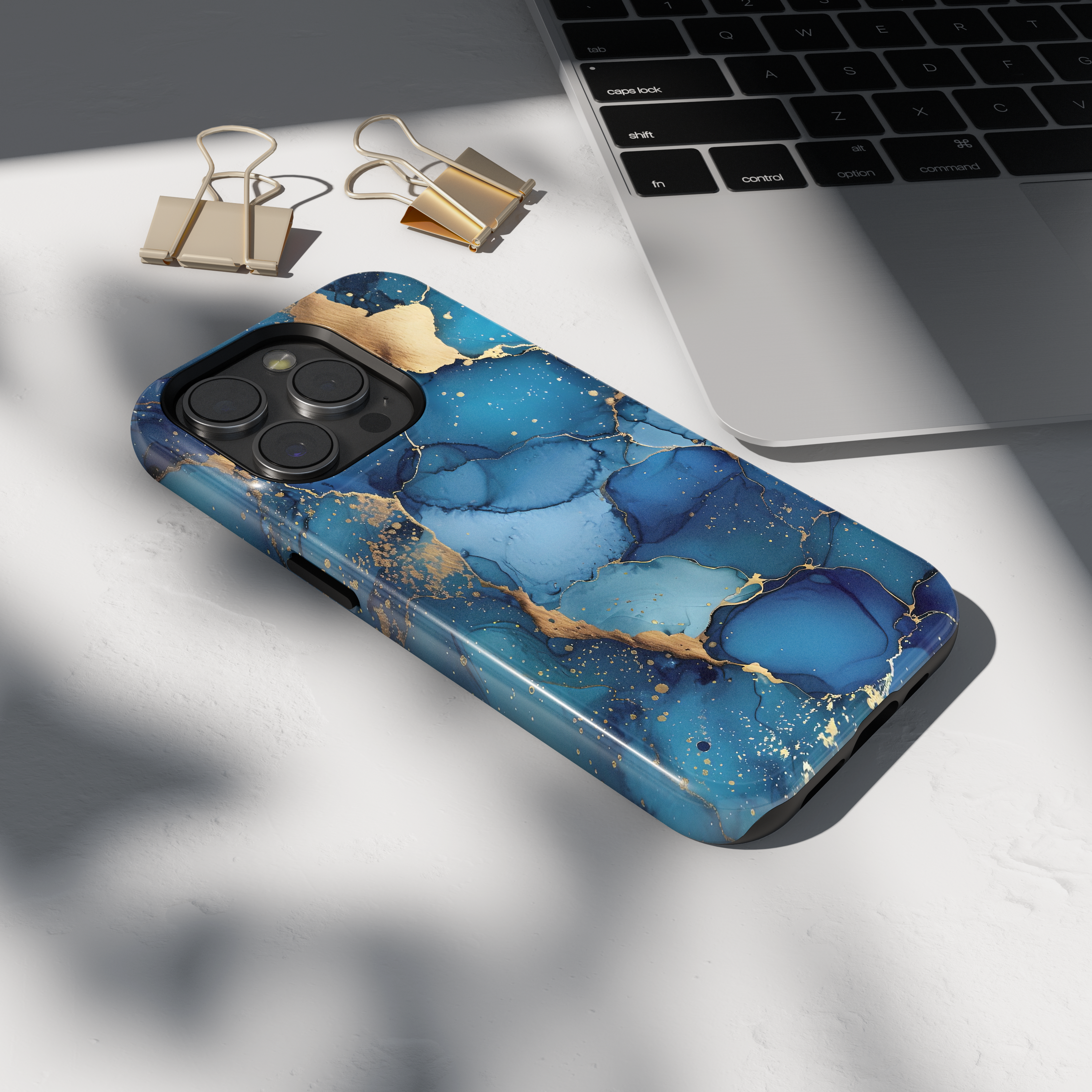 Husa iPhone - BLUE GOLD