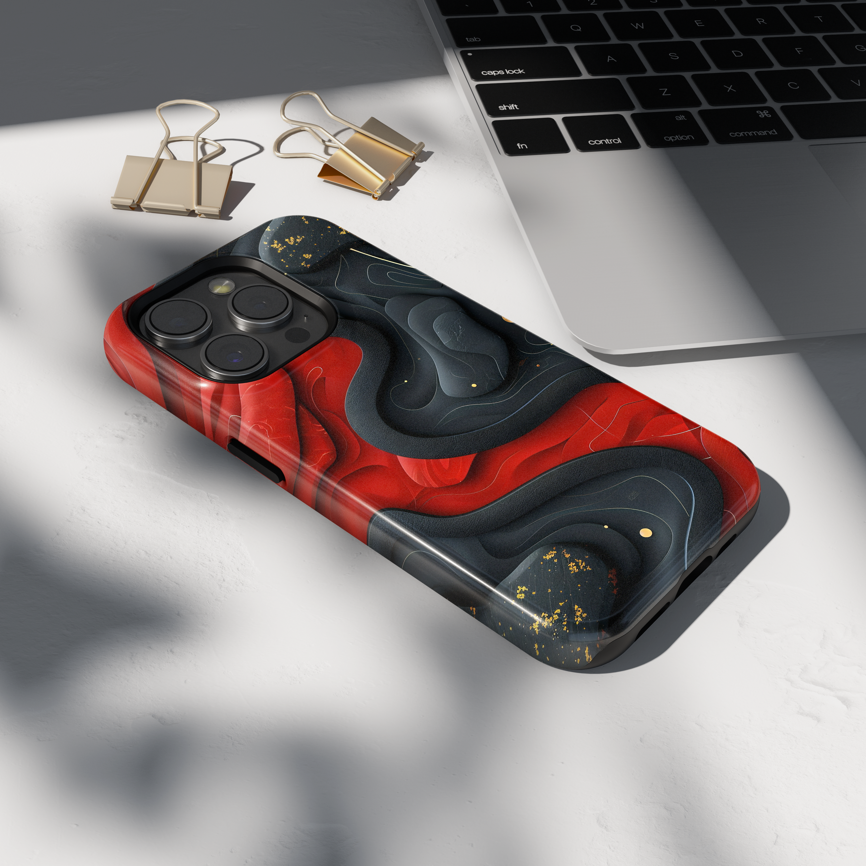 Husa iPhone - RED BLACK